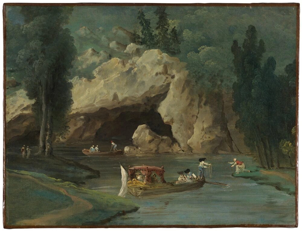 Barche davanti alla Grotta nel Parco di Méréville - Nationalmuseum